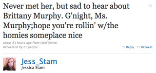 Illustration for article titled Celebs Continue To Mourn Brittany Murphy; Moby's Neighbors Smoke Crack